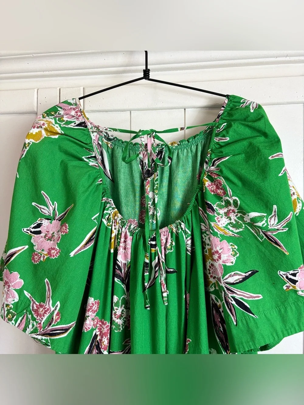 Free People Retro Floral Off-The-Shoulder Tunic Dress NWOT | Medium